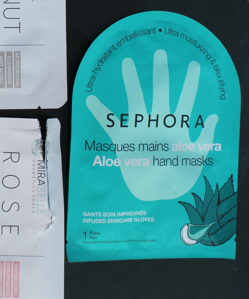 sephora aloevera hand mask, sephora hand gloves, moisturizing gloves